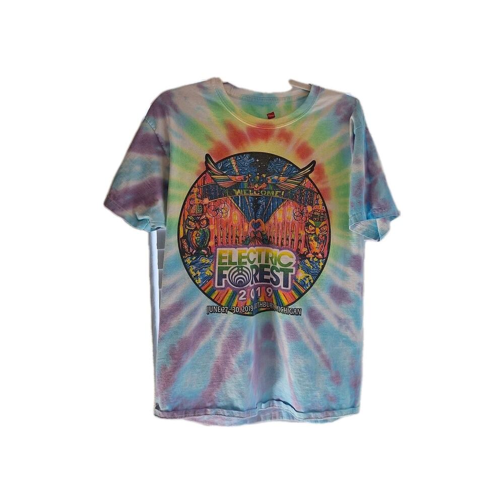Electric Forest 2019 T Shirt Tye Dye Size L